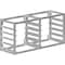 Amgood AmGood 10 Tier Wall Mounted Half Size Sheet / Bun Pan Rack. 40 in. x 13 in. x 18 in. BPR WM-HALF-10-Z - alternate 1